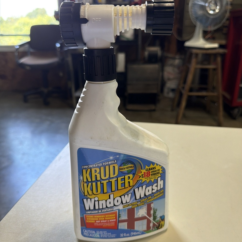 Krud Kutter 32 oz Streak Free Window Glass Cleaner Indoor Outdoor Use